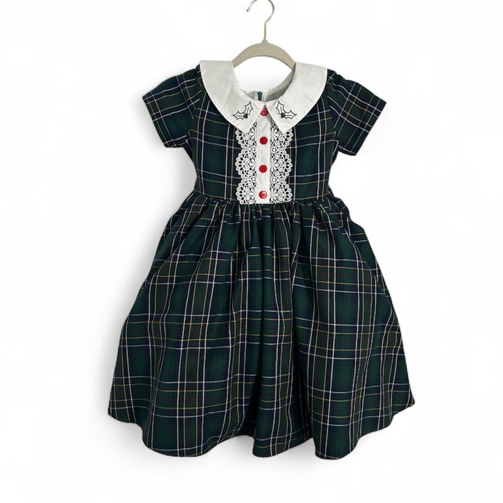 Only Little Once Plaid Dress With Bloomers